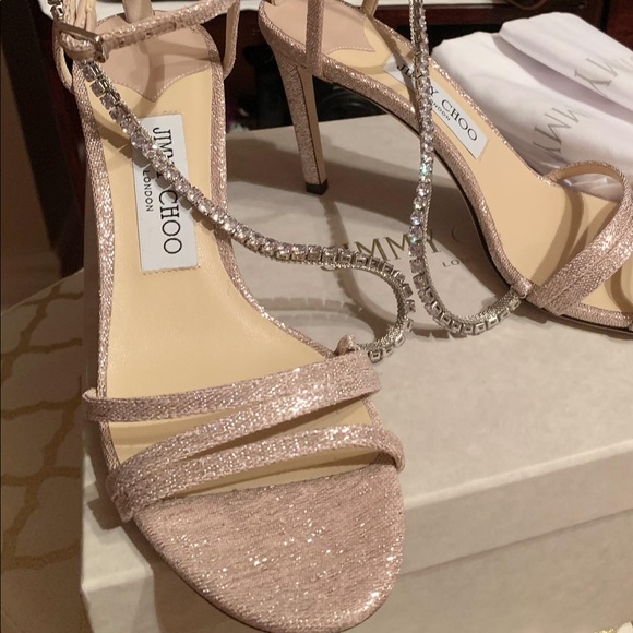 Jimmy Choo Thaia 85 Sandals in Ballet Pink - Picture 2 of 4